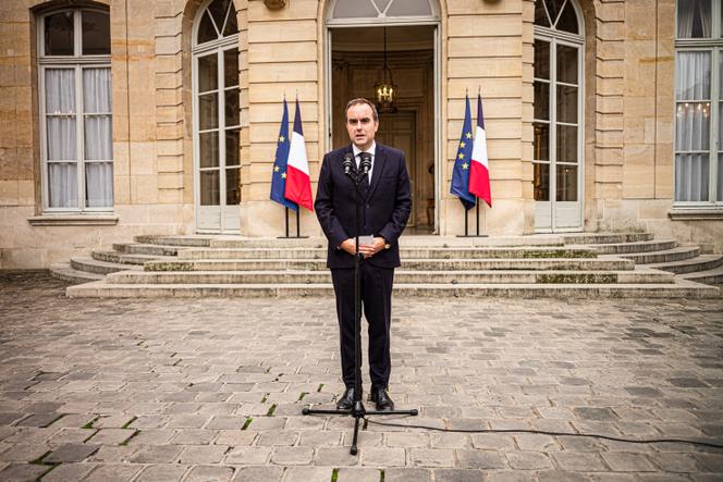 Prime Minister Sébastien Lecornu in Paris, on October 6, 2025.