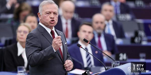 Na Brdu pri Kranju srečanje med premierjem Golobom in jordanskim kraljem Abdulahom II.