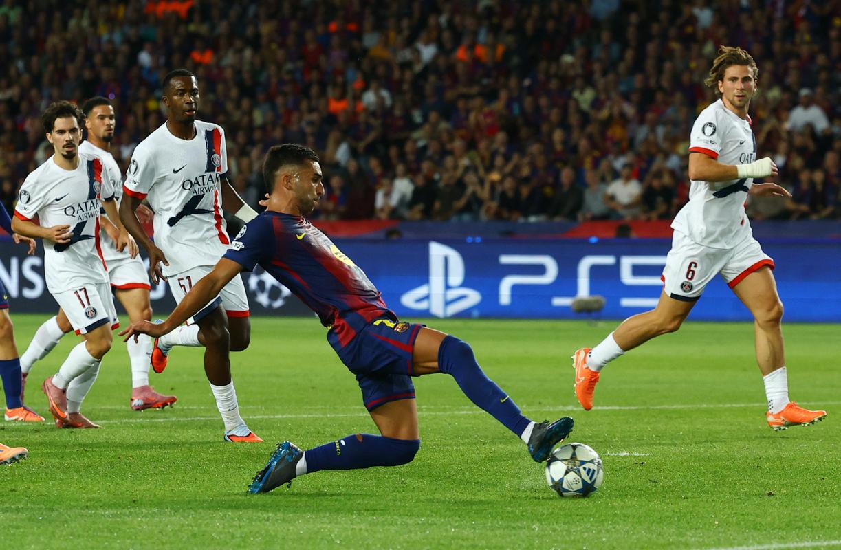 Ferran Torres je povedel Barcelono v vodstvo v 19. minuti. Foto: Reuters Ferran Torres je povedel Barcelono v vodstvo v 19. minuti. Foto: Reuters
