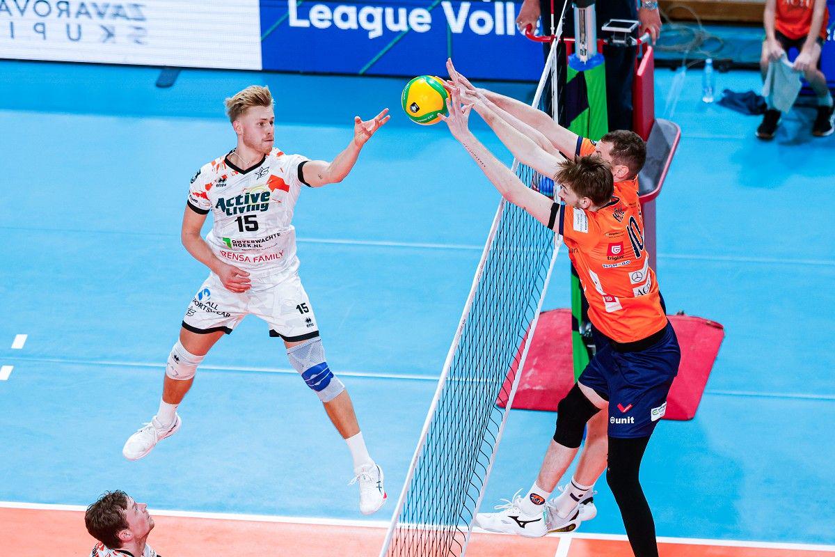 Bloker Janž Janez Kržič je dosegel 12 točk in bil izbran za najboljšega igralca tekme. Foto: www.alesfevzer.com Bloker Janž Janez Kržič je dosegel 12 točk in bil izbran za najboljšega igralca tekme. Foto: www.alesfevzer.com