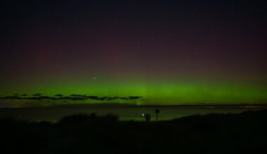 Nordlys over nordstrand