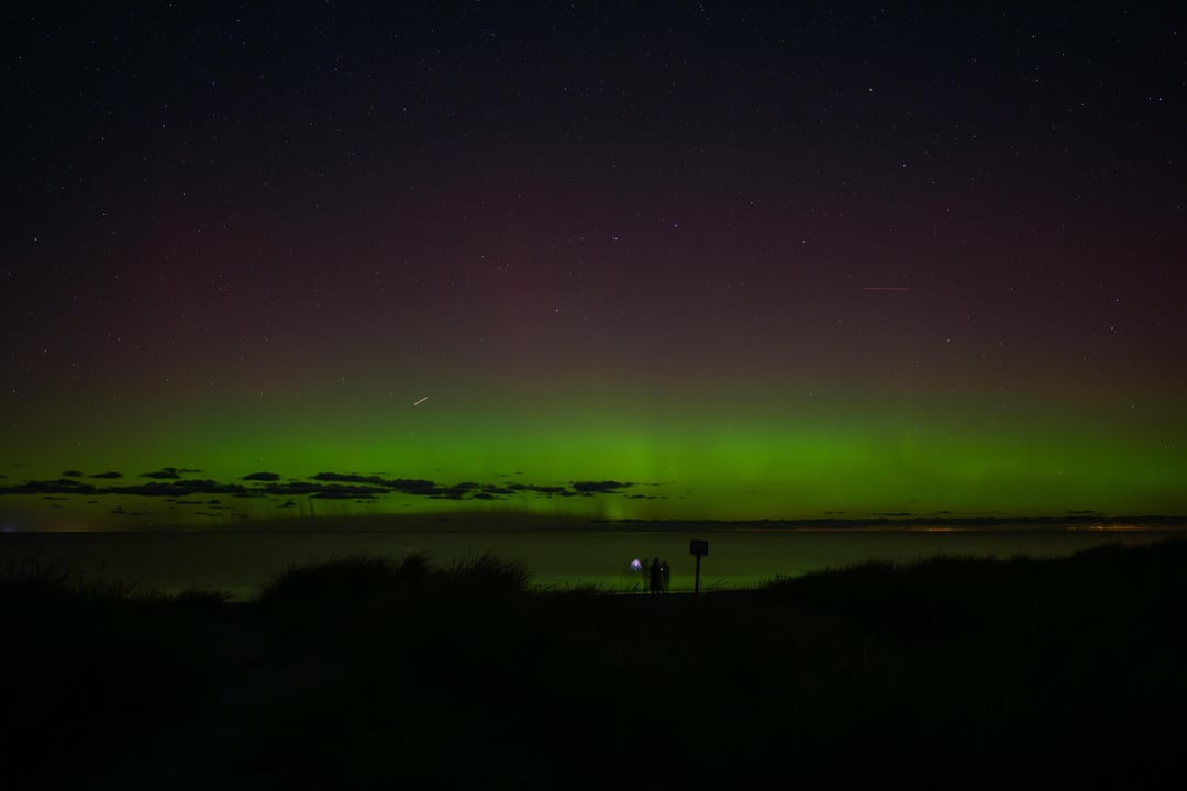 Nordlys over nordstrand