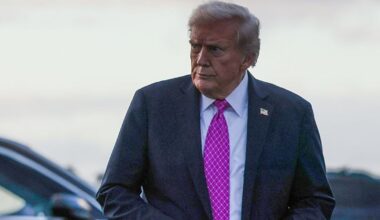Donald Trump Boards Air Force One Using Small Stairs After Suspicious Discovery