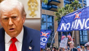 Trump’s approval rating drops to 37% as “No Kings” protests draw millions around the country