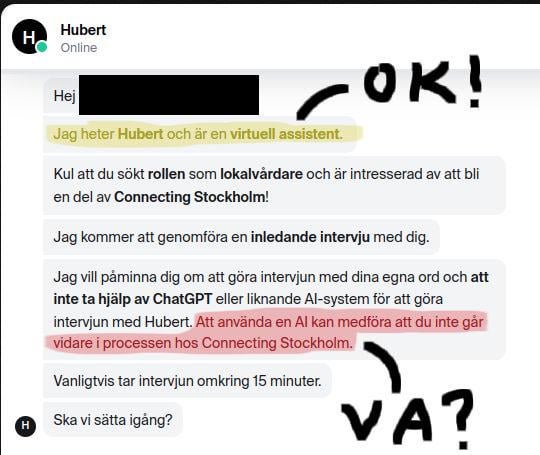 Får jag göra den här AI-intervjun, eller?