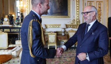 The Prince of Wales received the President of Estonia, Alar Karis, at Windsor Castle