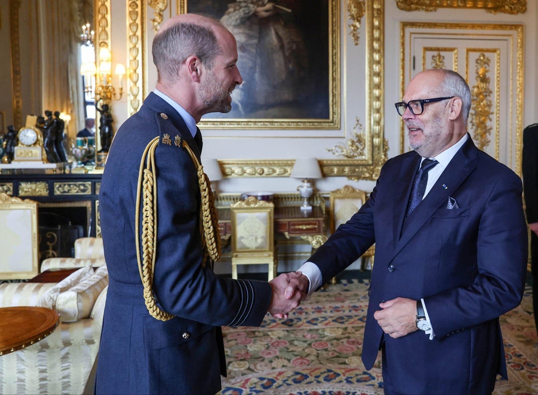 The Prince of Wales received the President of Estonia, Alar Karis, at Windsor Castle