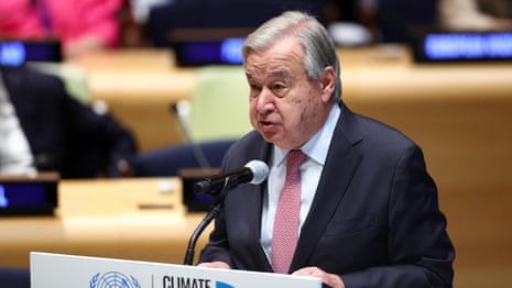 Countries' new climate targets must go 'further, faster', says UN chief Guterres – video