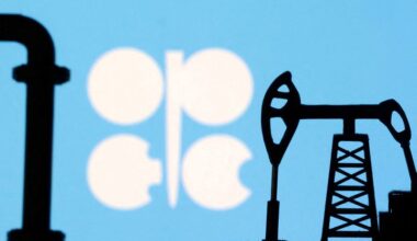 Oil falls 2% as investors weigh Russia sanctions, OPEC+ output plans