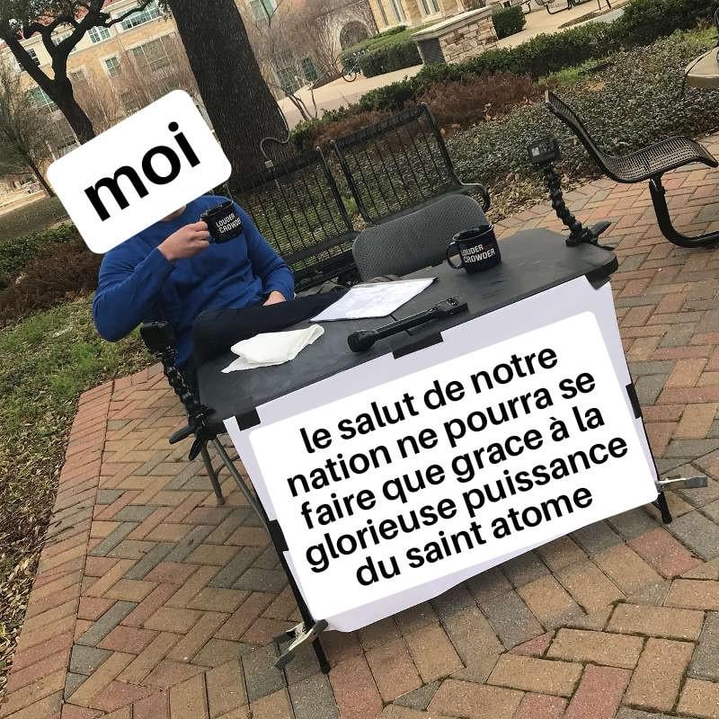 À la plus grande gloire de l’atome béni