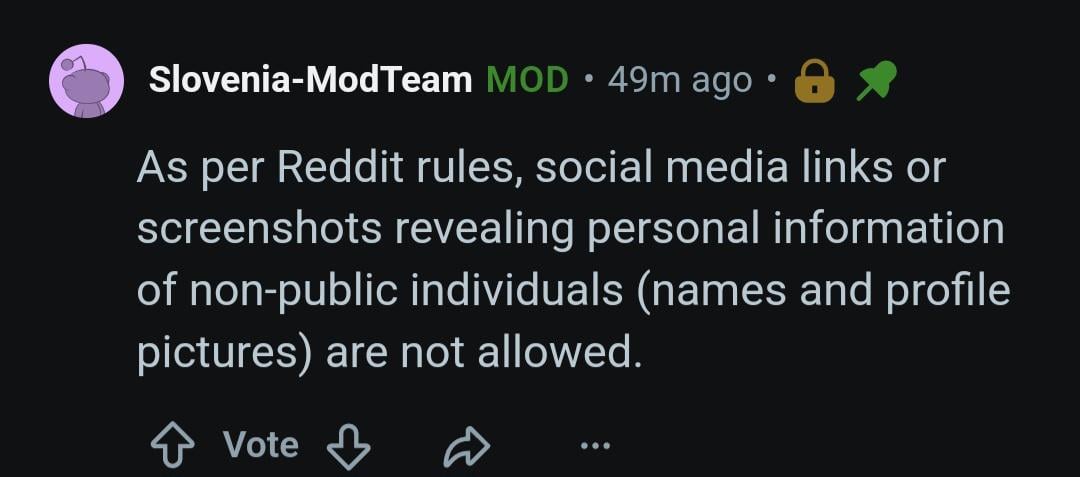 Prosim, da moderatorji razložite, zakaj je bil odstranjen video kradljivcev v trgovini, ker se ni vidlo ne obrazov, ne imen ljudi v videu. Ime trgovine ni privat informacija.