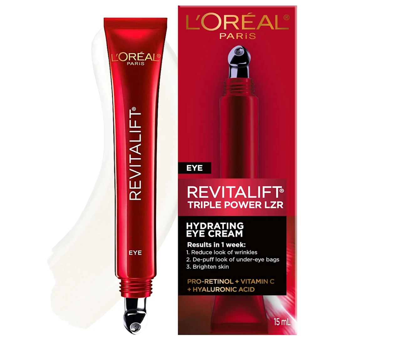 L’Oréal Paris Eye Cream with Hyaluronic Acid (Photo via Amazon)