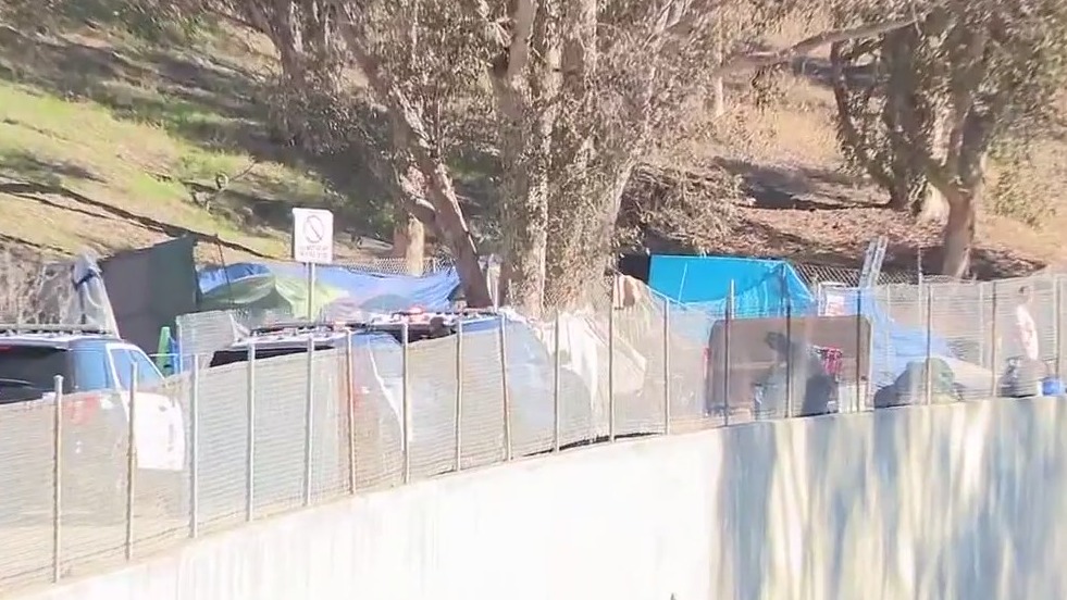 Crews clear encampment in Playa Vista