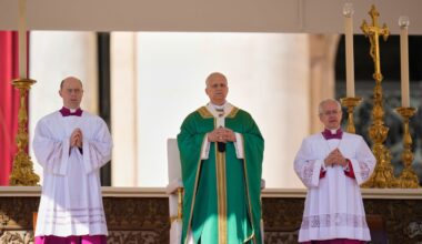 Pope Leo XIV presided over a Mass for participants in the jubilee of ordained people in St. Peter's Square at the Vatican on Thursday.