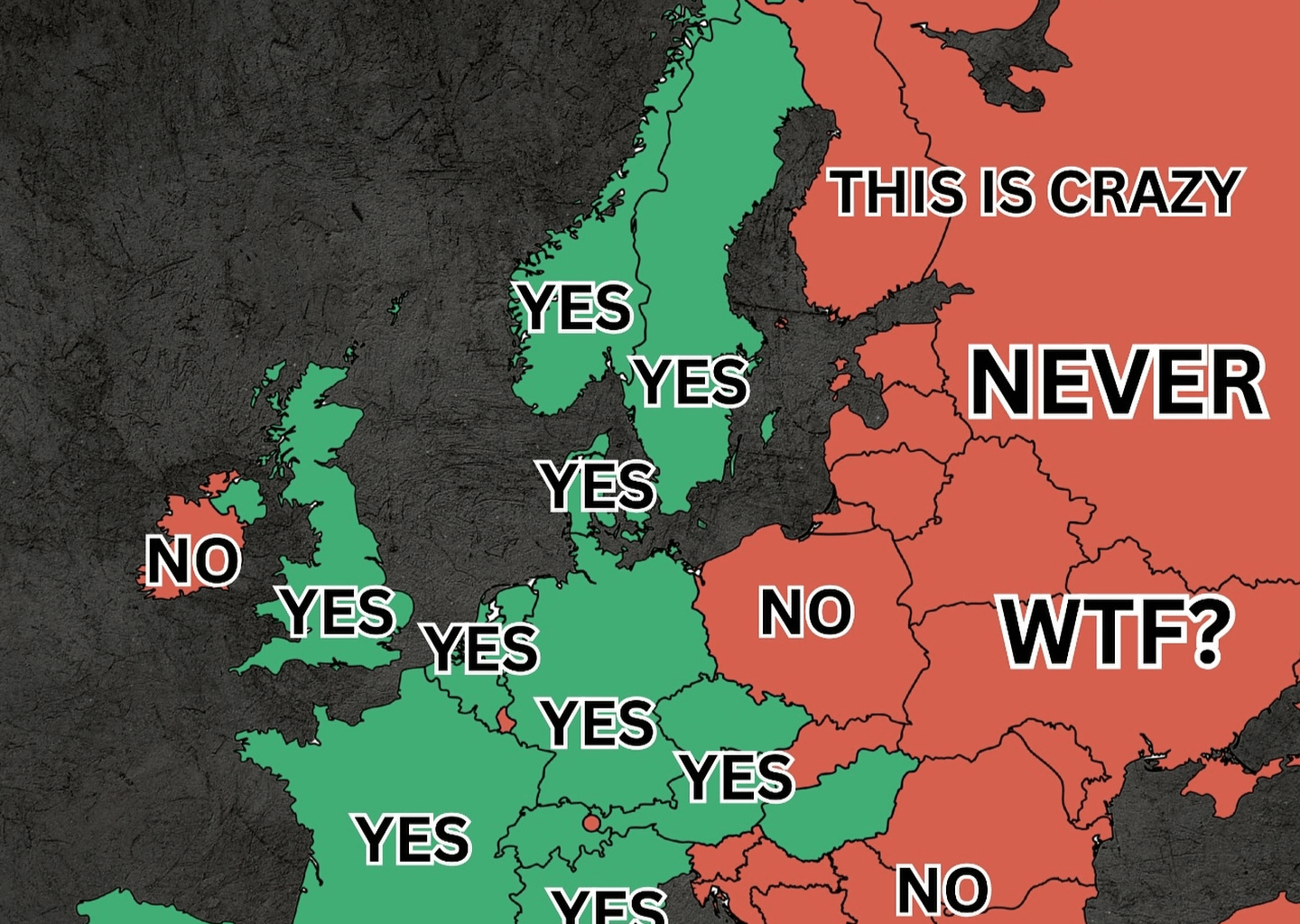 New western Europe map just dropped