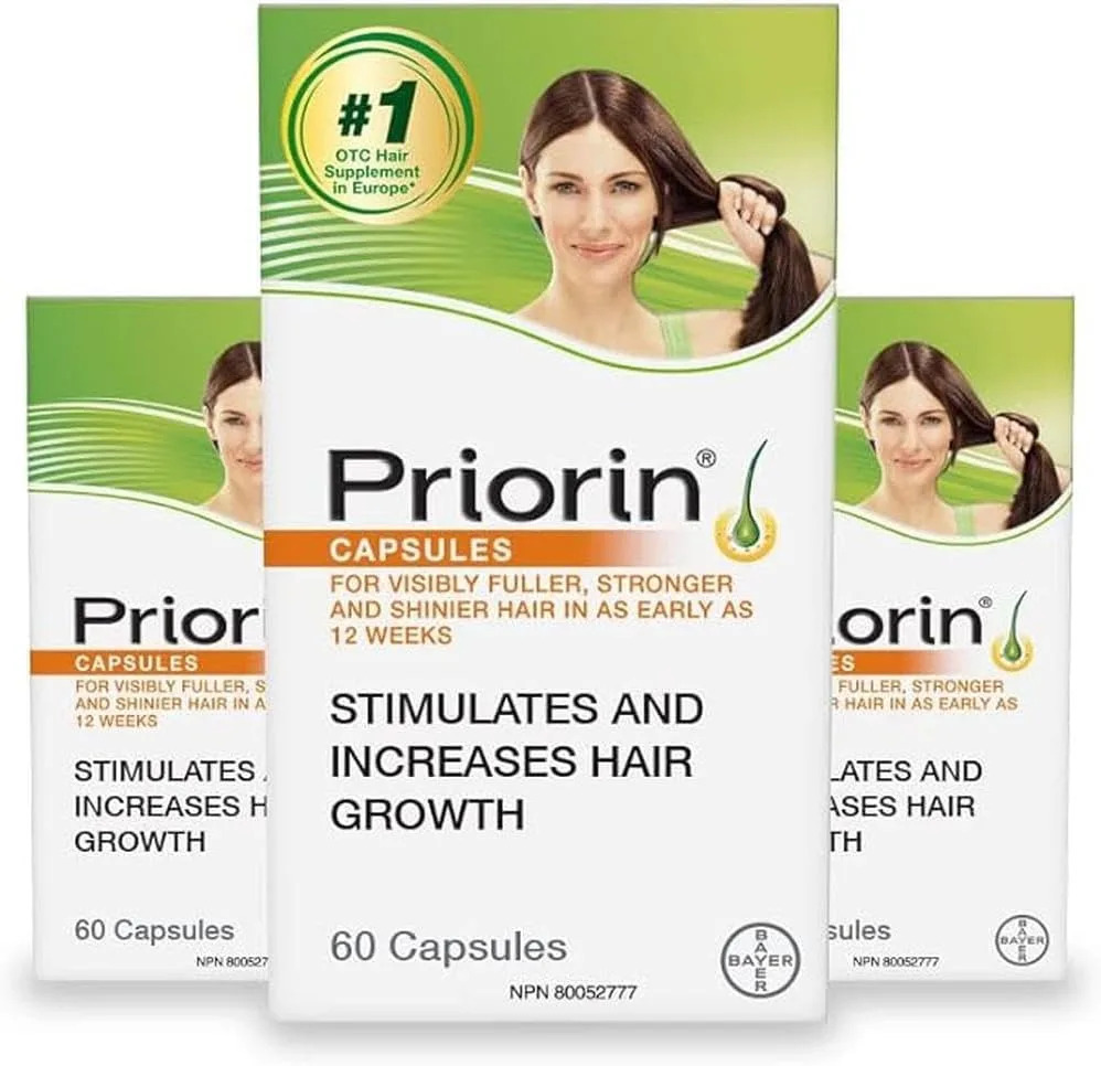 Priorin Hair Growth Vitamins With Biotin for Men and Women.
