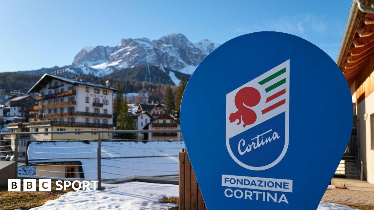 A sign for the fan zone at the Winter Olympics