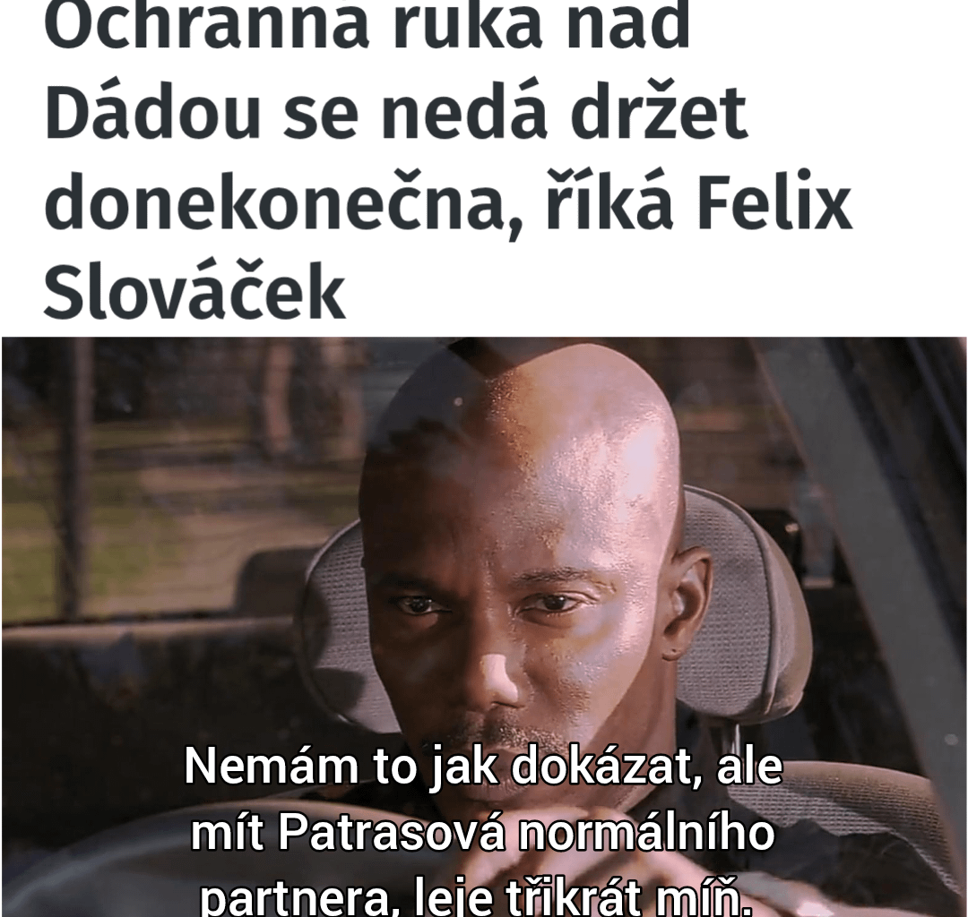 Člověk, kterej tvrdí, že nad partnerem alkoholikem drží ochranou ruku by neměl co 14 dní vykládat do médií, co partner nalitej vyváděl.