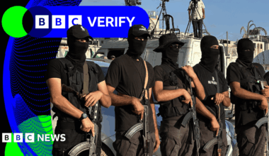 BBC Verify Live: Video shows execution in Gaza City, plus why are Russians queuing for fuel?