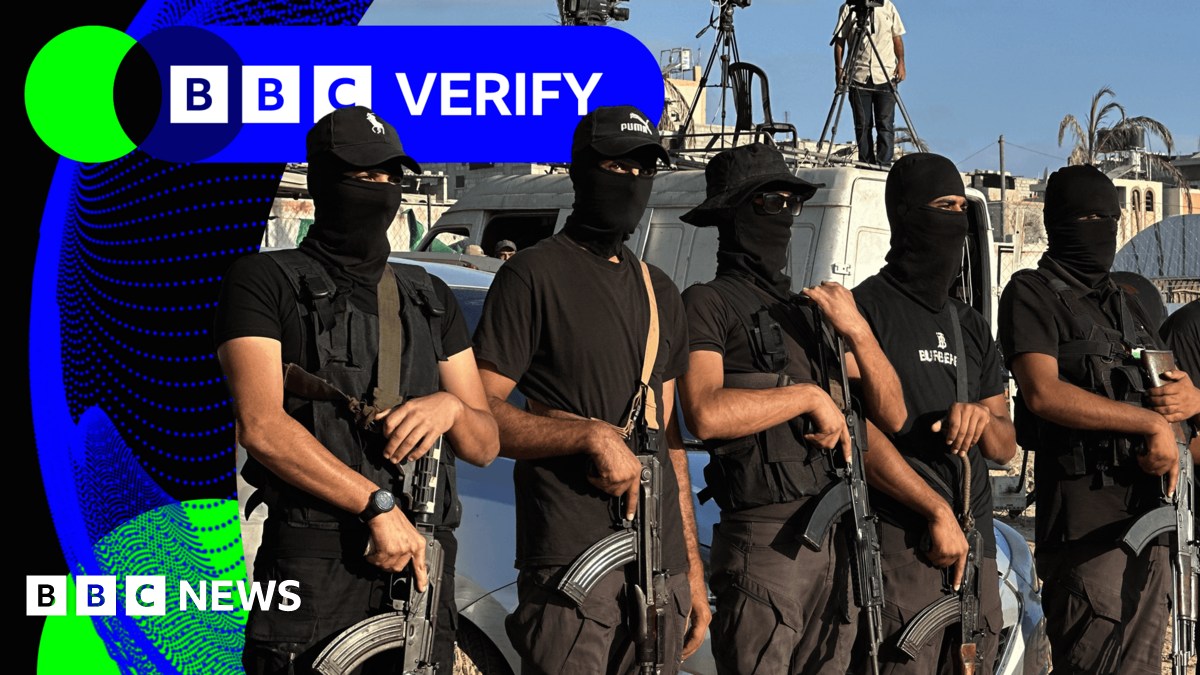 BBC Verify Live: Video shows execution in Gaza City, plus why are Russians queuing for fuel?