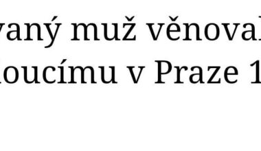 v Praze máte štědré feťáky