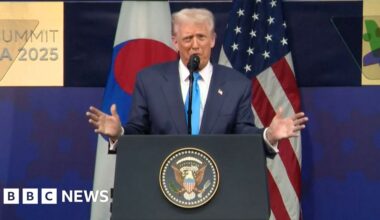 Trump imitates India's PM Narendra Modi in South Korea