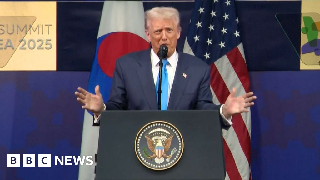 Trump imitates India's PM Narendra Modi in South Korea