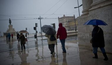Aviso de chuva intensa para Setúbal, Évora, Beja e Faro