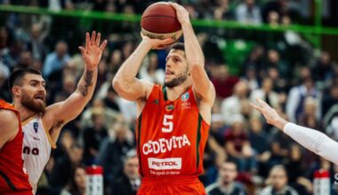 Cedevita Olimpija po velikem preobratu in podaljšku do zmage v Sarajevu.