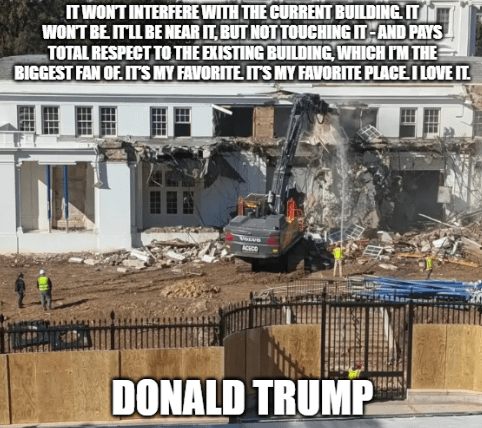 "It won't interfere with the current building"