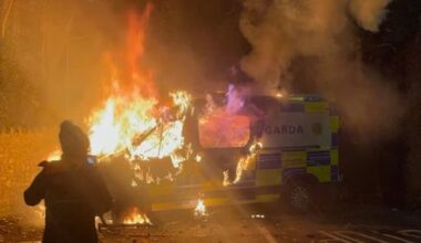 Six arrested after 'violent' anti-asylum protest outside Dublin hotel