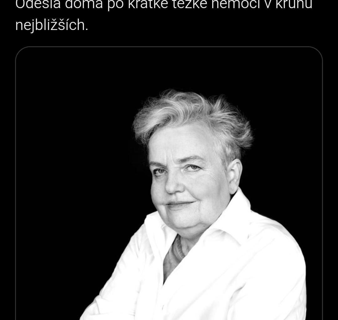 Zemřela Dana Drábová.