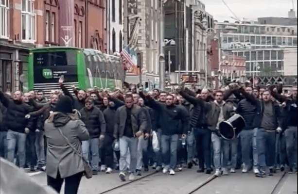 German team Schalke apologises after video of supporter assaulting man in Dublin circulates