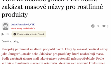 RIP houbový řízky, květákový mozeček a cuketové karbanátky...