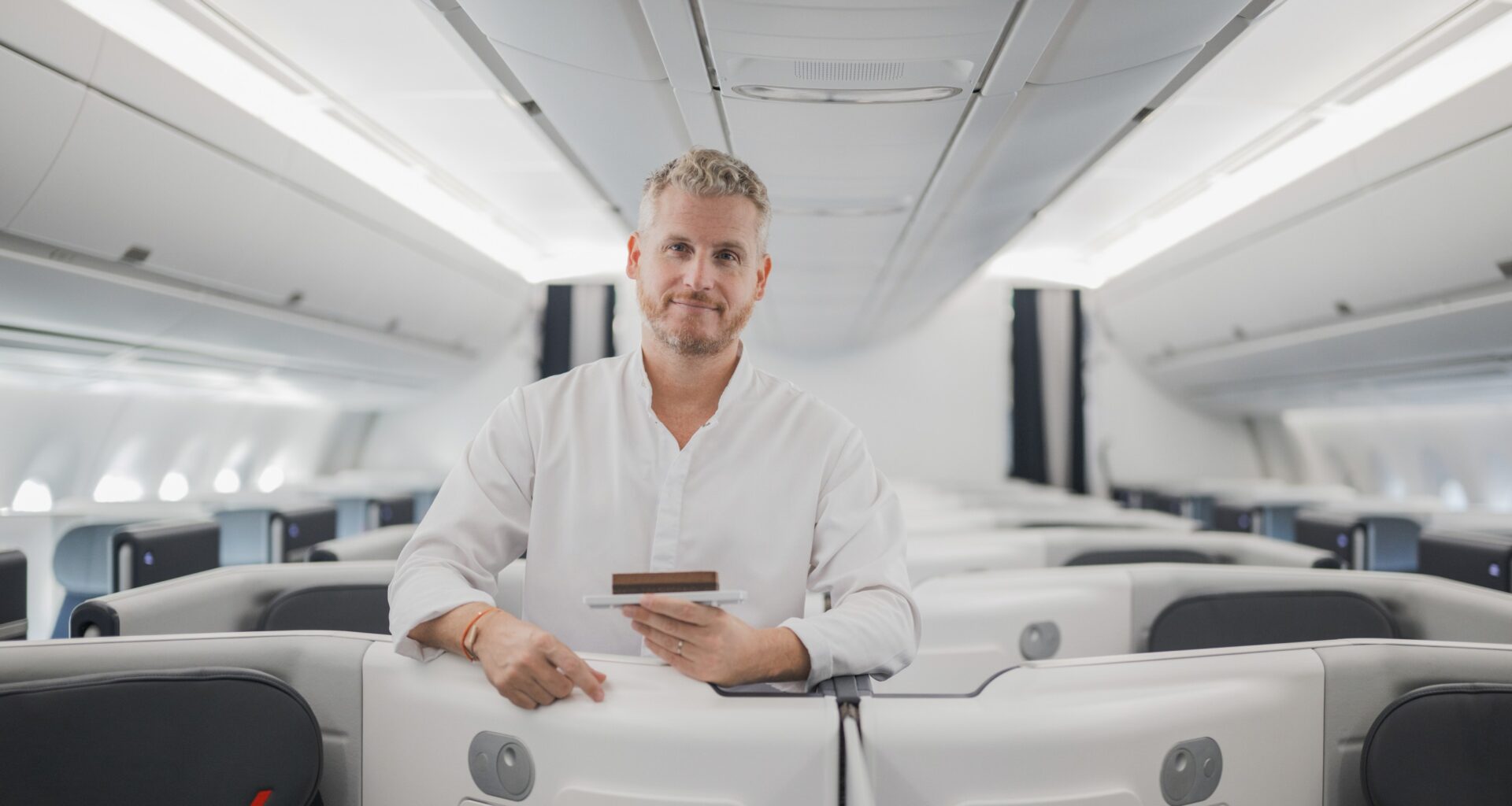 Air France s’envole avec Yann Couvreur en cabine Business long-courrier - Photo Eliot Blondet Air France