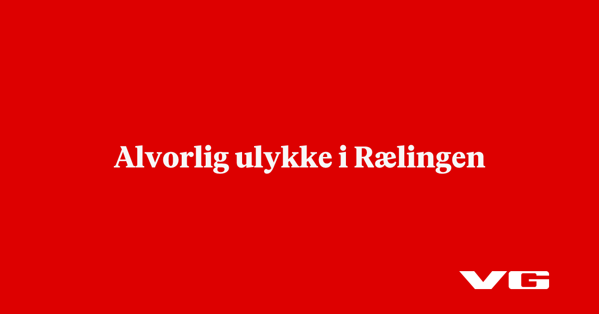 Ulykke ved Rælingstunellen: – Alvorlig
