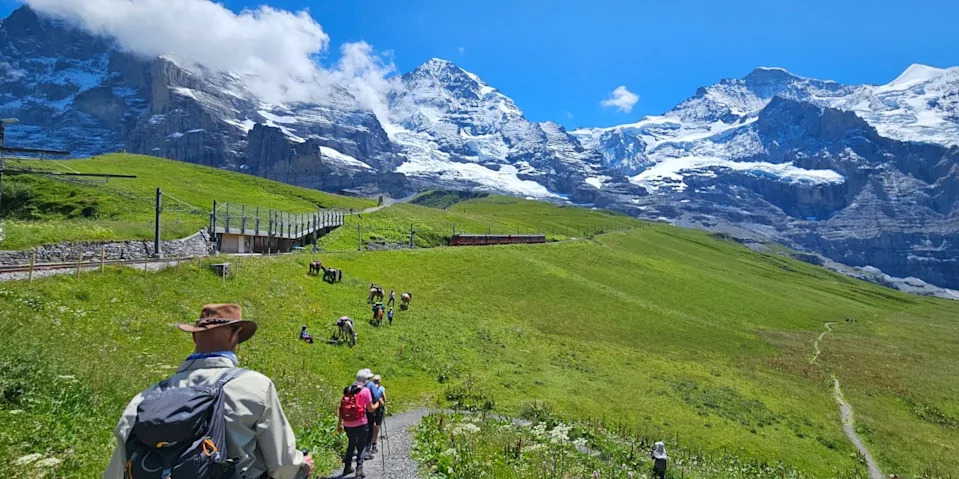Hikers at Jungfrau