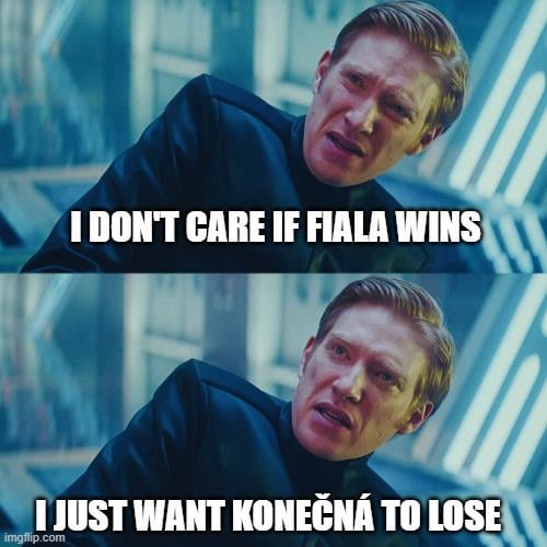 Chci vidět její ksicht, až skončí se 4,99%. Pojďte prosím volit a můj sen se stane skutečností.