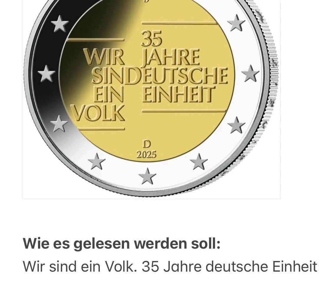Neues 2 Euro Stück