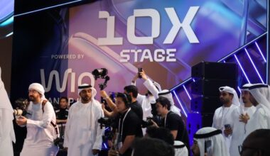 This photo, taken Oct. 12, 2025, shows the venue of the Expand North Star exhibition in Dubai, the United Arab Emirates. (Yonhap)