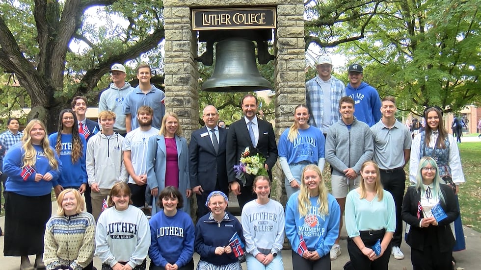 (Figure 3 of 5): Prince Haakon of Norway at Luther College