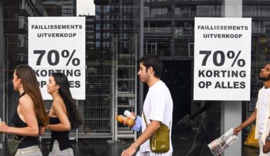 Het aantal faillissementen in Nederland daalt dit jaar met 12 procent.