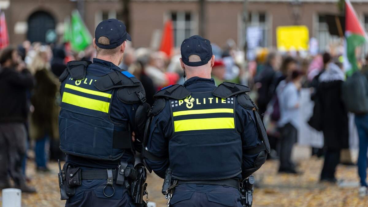 In Amsterdam werd wel een demonstratie met als motto „Samen tegen fascisme” gehouden.