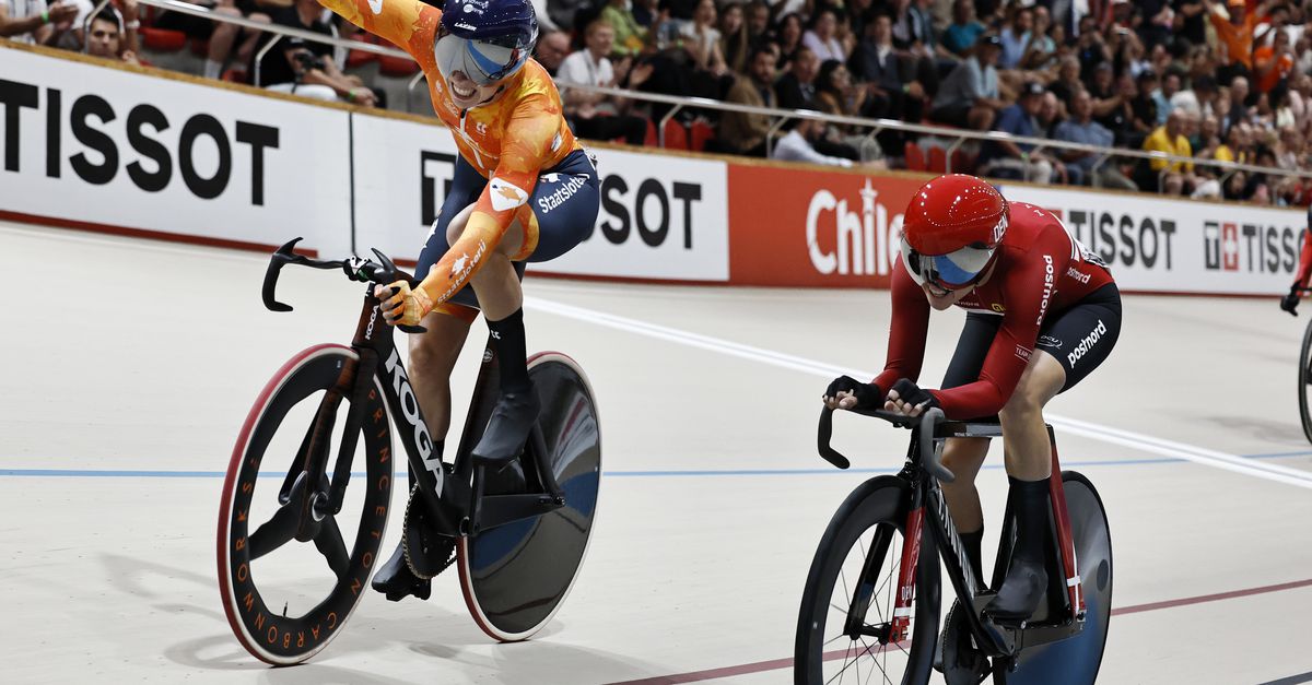 Nederland wint drie keer goud op openingsdag WK baanwielrennen
