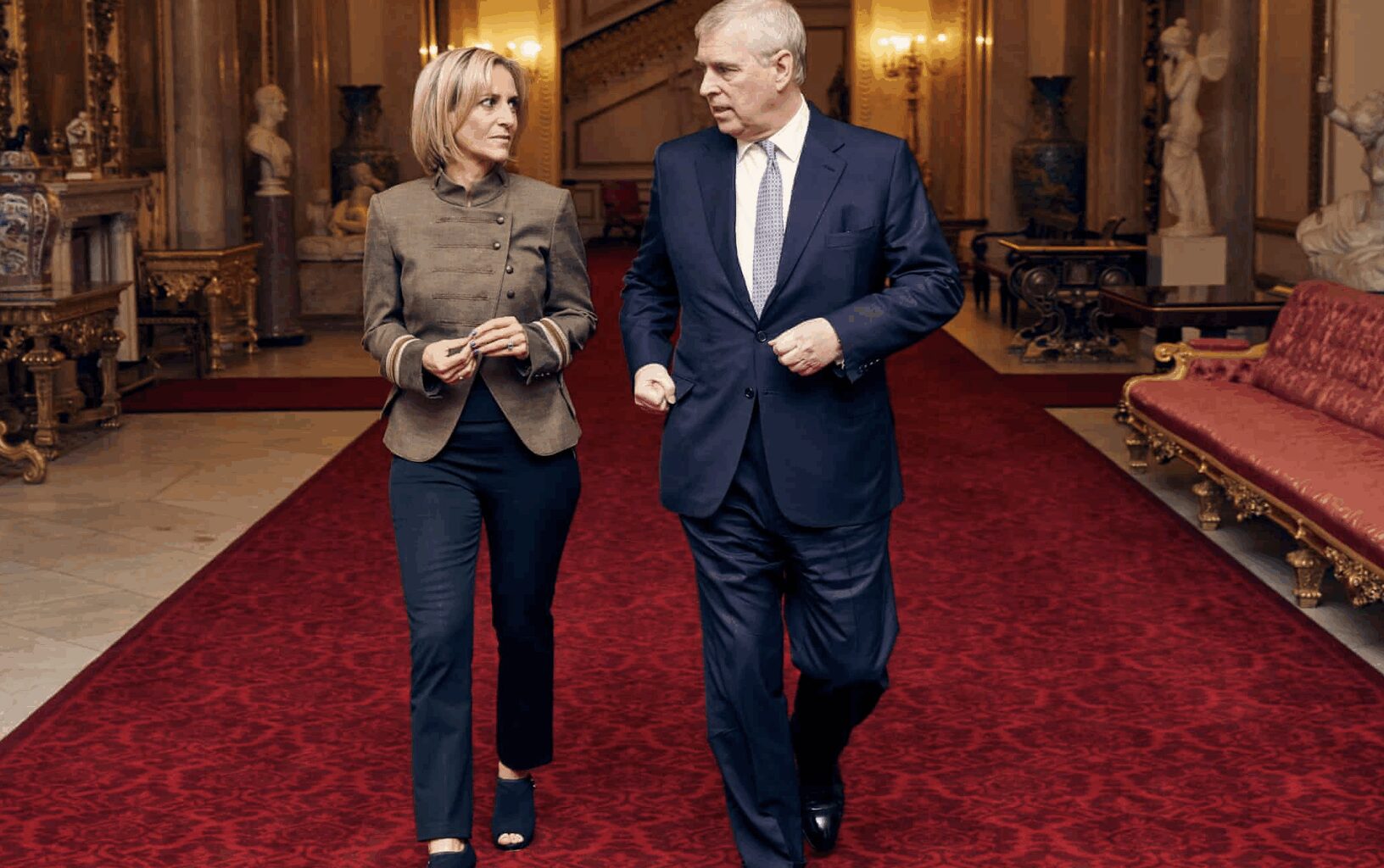 READY FOR MY CLOSE-UP: Prince Andrew with Emily Maitlis before that BBC interview