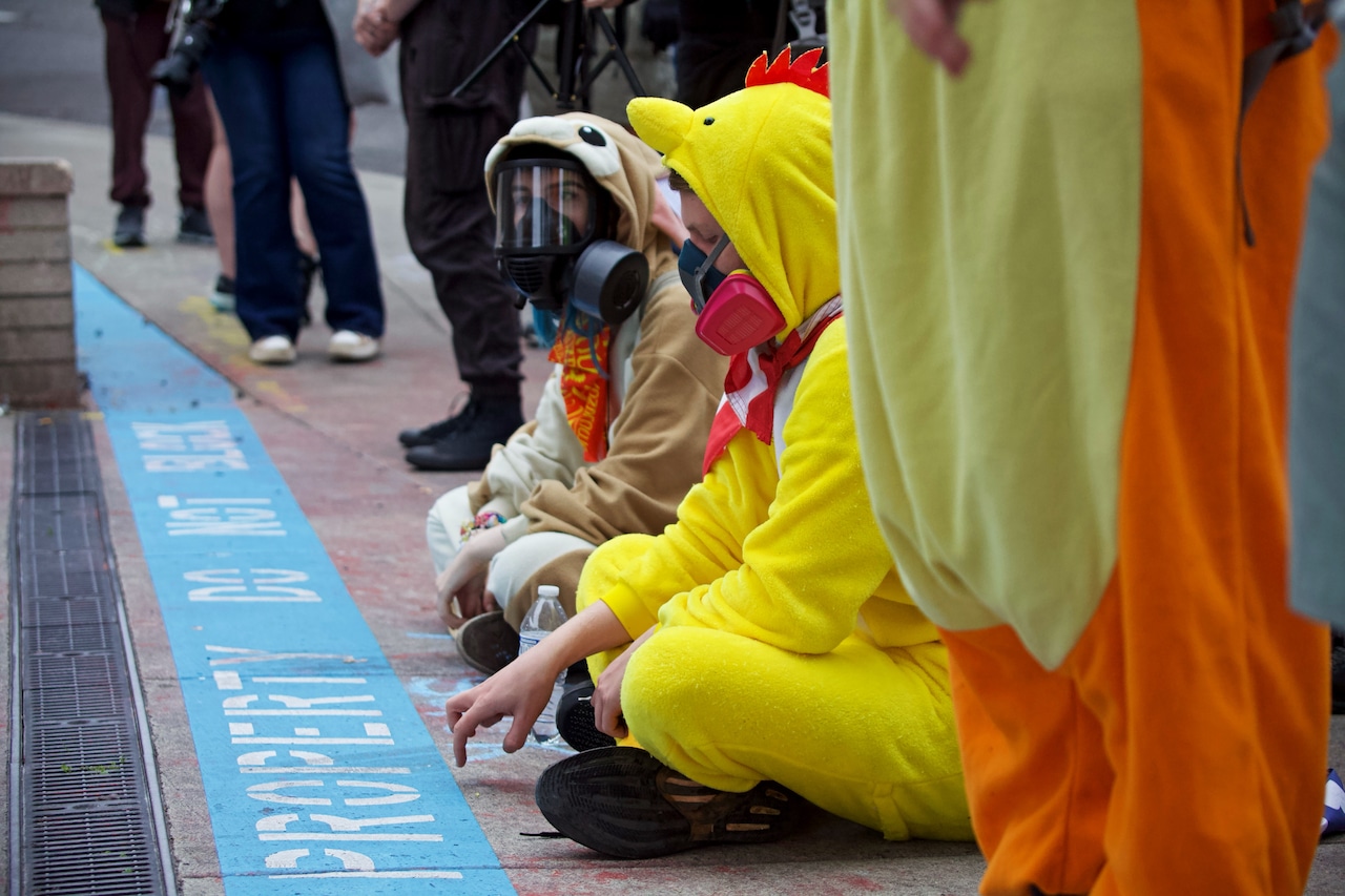 Portland ICE protest -- October 18