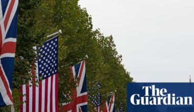 Stars and stripes flags for Trump UK visit had to be changed for brighter red