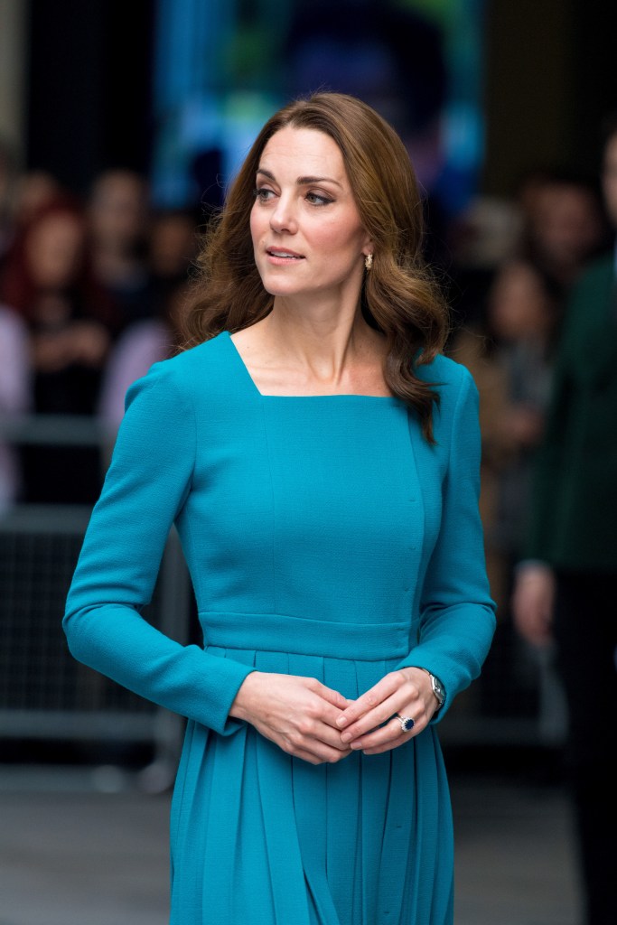 Kate Middleton in blue dress