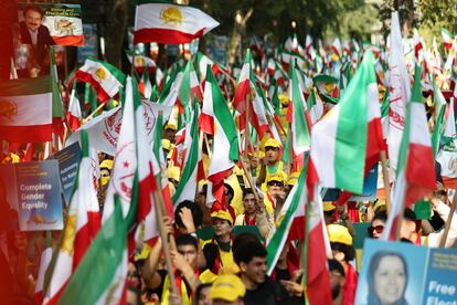 Manifestación contra el Gobierno iraní, el 23 de septiembre, en Nueva York.
