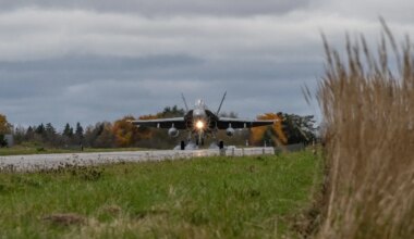 For the first time in history, Royal Canadian Air Force CF-18 fighters operated from highways in Estonia